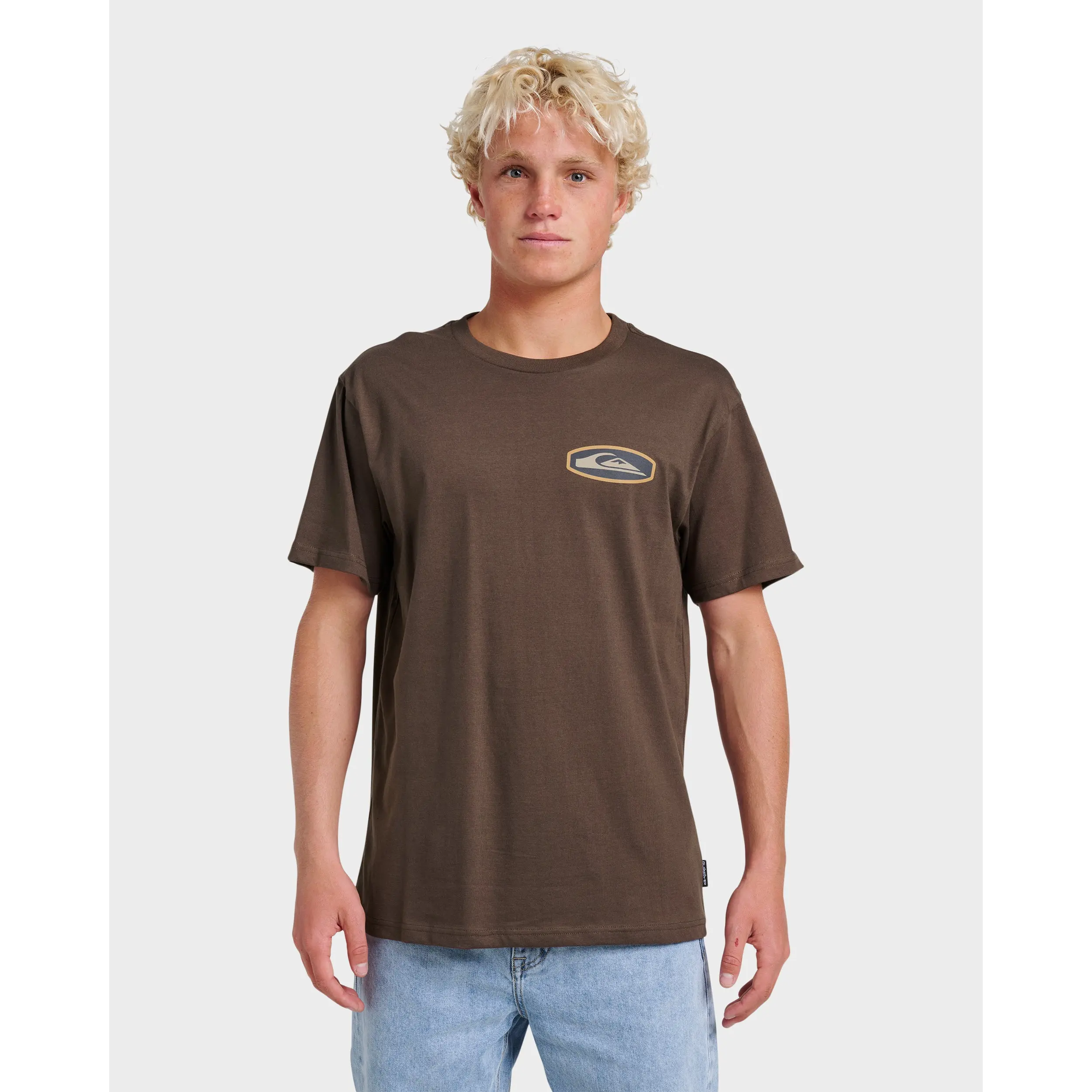 Quiksilver | Stadium Emblem Classic T-Shirt | Graphic Print Soft Hand Feel | Casual Streetwear