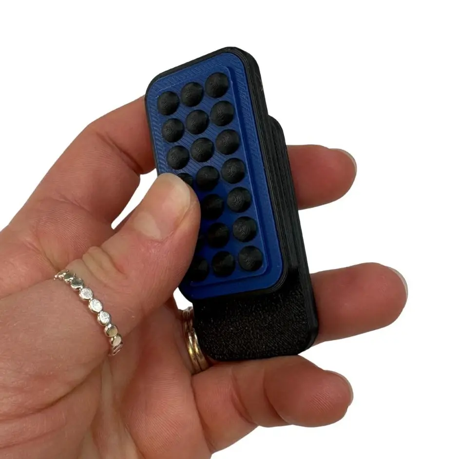 KLYX Fidget Slider Big Bump Texture Focus Tool & Sensory Aid for Grounding and Tactile Satisfaction Stress Relief Satisfying Click stim tool