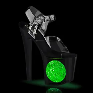 Women's Elegant Platform High Heels Footwear - Enchant-708LT-CIRCLE