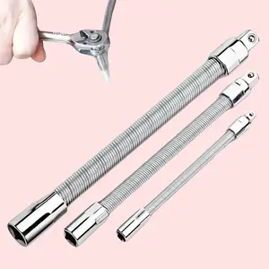 Flexible Shaft Socket Wrench Set - Universal Bendable Extension Rod, Ideal for Household, Automotive & Workshop Repairs