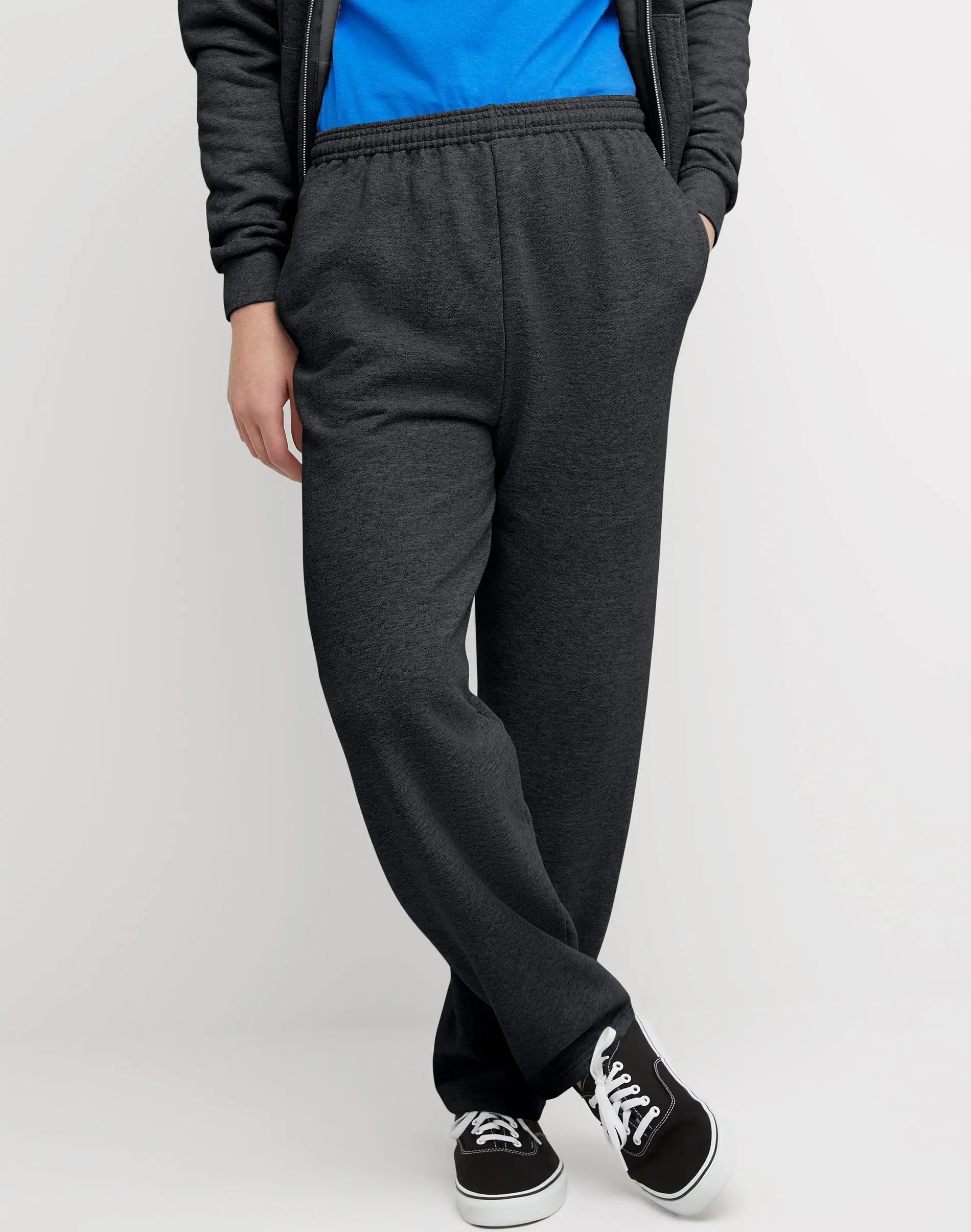 Hanes Ecosmart Men's Fleece Sweatpants With Pockets 30.5" Underwear Comfortable Fit Soft Stretch Fabric Breathable O5995