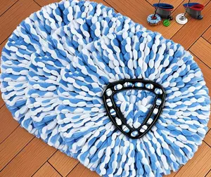 3-Pack Microfiber Mop Refills for OCeda RinseClean Spin Mop – Washable & Reusable Mop Head Replacements for Easy Floor Cleaning