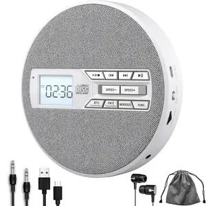 M-Amazup portable CD player, rechargeable portable CD player with dual speakers and anti-skip, CD/USB playback, LCD display, sensitive buttons, 5 EQ presets, AUX input, MP3 player, record player, speaker rack, Bluetooth speaker, Origin Acoustics speaker