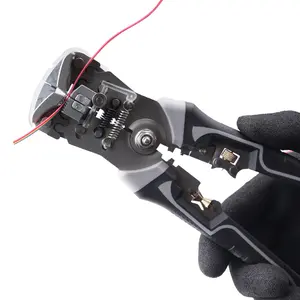 NORIX Multipurpose Automatic Wire Stripper Tools for Mechanics Carbon Steel Cable Cutter Precision Cutting Multifunctional Tool for Wire Stripping Trimming Crimping Durable Insulated Non-Insulated Support,summervibes Wirecutters Wirepliers