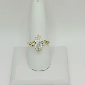 Gold Plated-Dimond Style Cz Ring Available Sizes