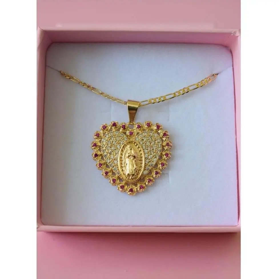 Miraculous Mary Heart Necklace