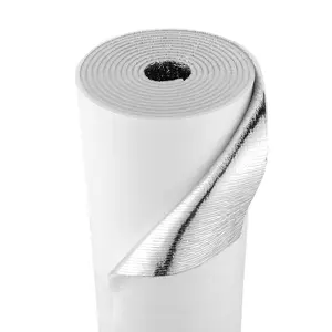 VEVOR Reflective Insulation Roll,  2 Car Garage Door Thermal Insulation Kit, 6mm 24 in x 18 ft, 4 Rolls Aluminum Foil EPE Foam Core Radiant Barrier, White PE Film Heat Shield for Garage Doors