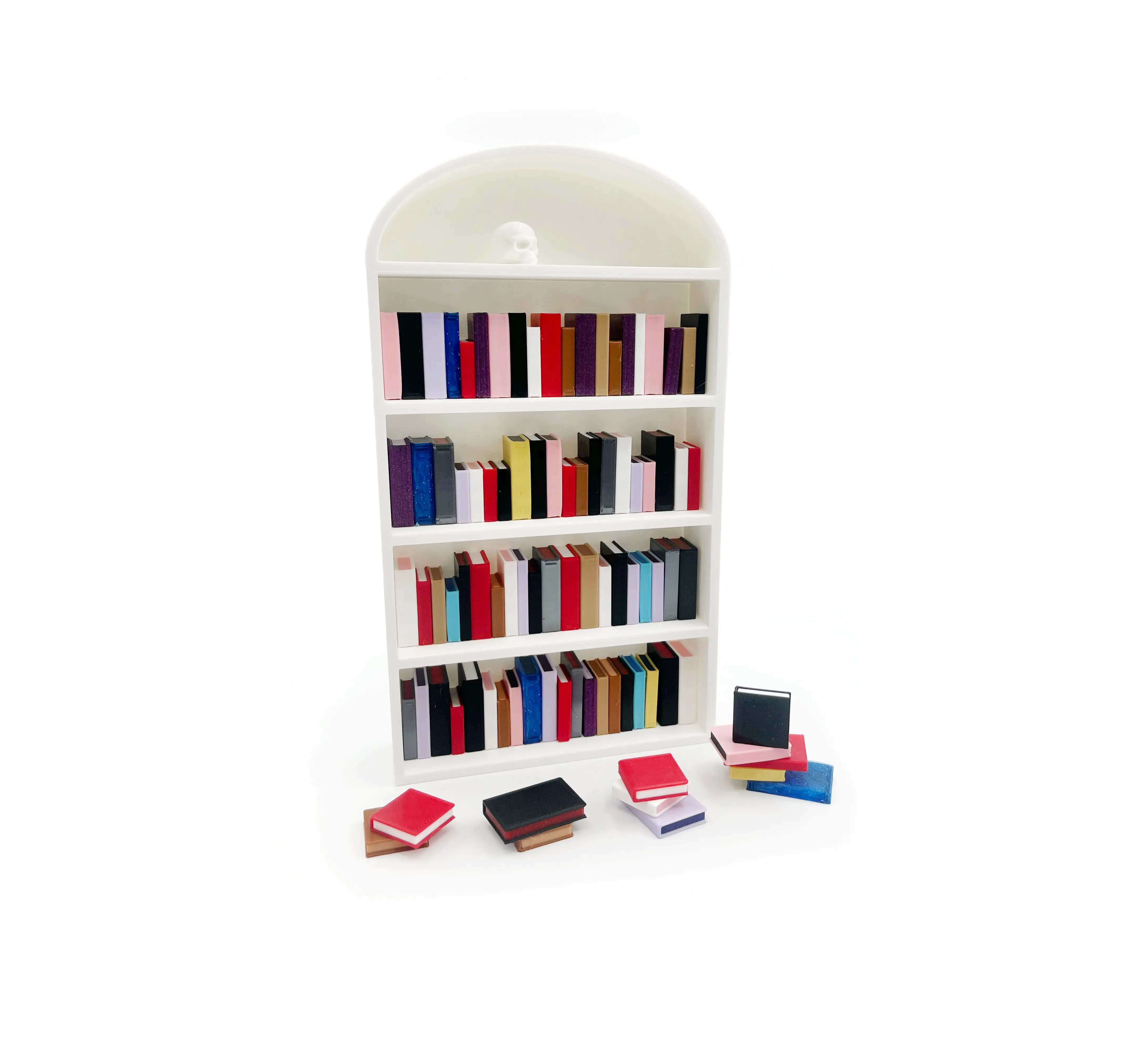 Indoor Compact Bookcase with Shelves - Customizable 9in x 5in Furniture for Books Storage and Display