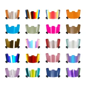 SLEEFS Helmet Eye-Shield Visor - Scratch & Impact Resistant Polycarbonate Visor with UVA UVB Protection for Enhanced Visibility & Style