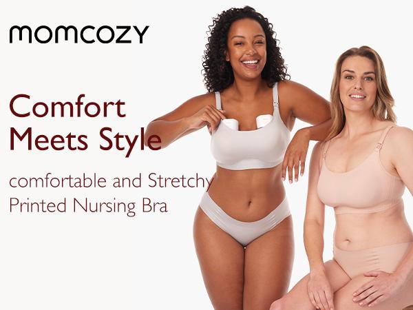 【Summervibes 】Momcozy Nursing Bras for Breastfeeding, Pumping Bra，FB029 Seamless Ultra Comfort Maternity Bra with Performax Technology U Neck Pregnancy Bra maternity  undies