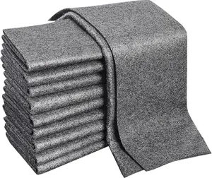 Magic Cleaning Cloths 10 Pack, Thickened Grey Microfiber Glass Cleaning Cloths, Lint-Free Streak-Free Reusable Absorbent Cleaning Rags for Windows, Mirrors, Shower Doors, Stainless Steel, Kitchen, Bathroom, Car and Home, 30 x 20 cm