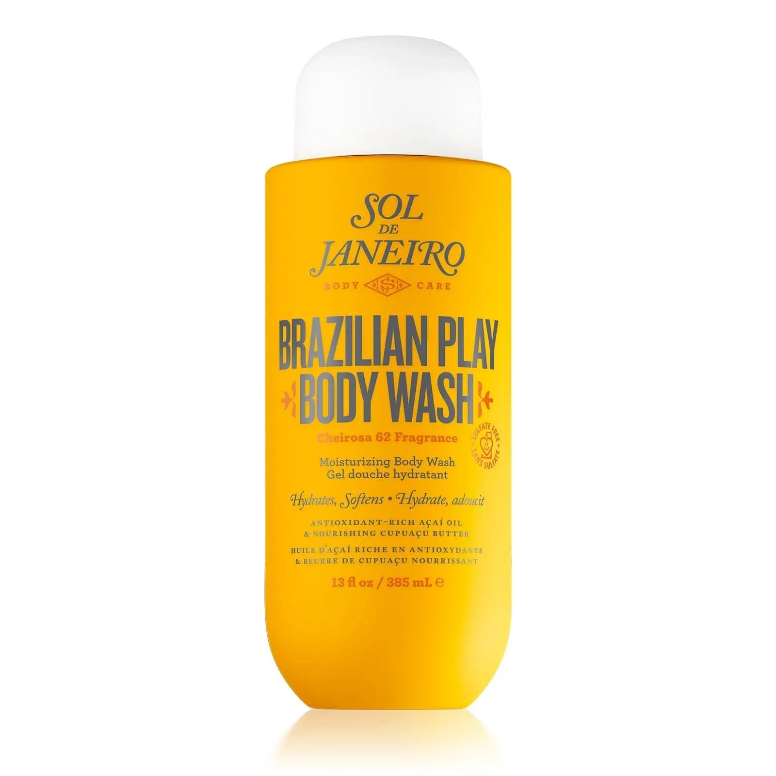 Sol de Janeiro Brazilian Play Moisturizing Shower Cream-Gel | Sulfate Free, Pistachio, Salted Caramel, and Vanilla Scented Body Wash