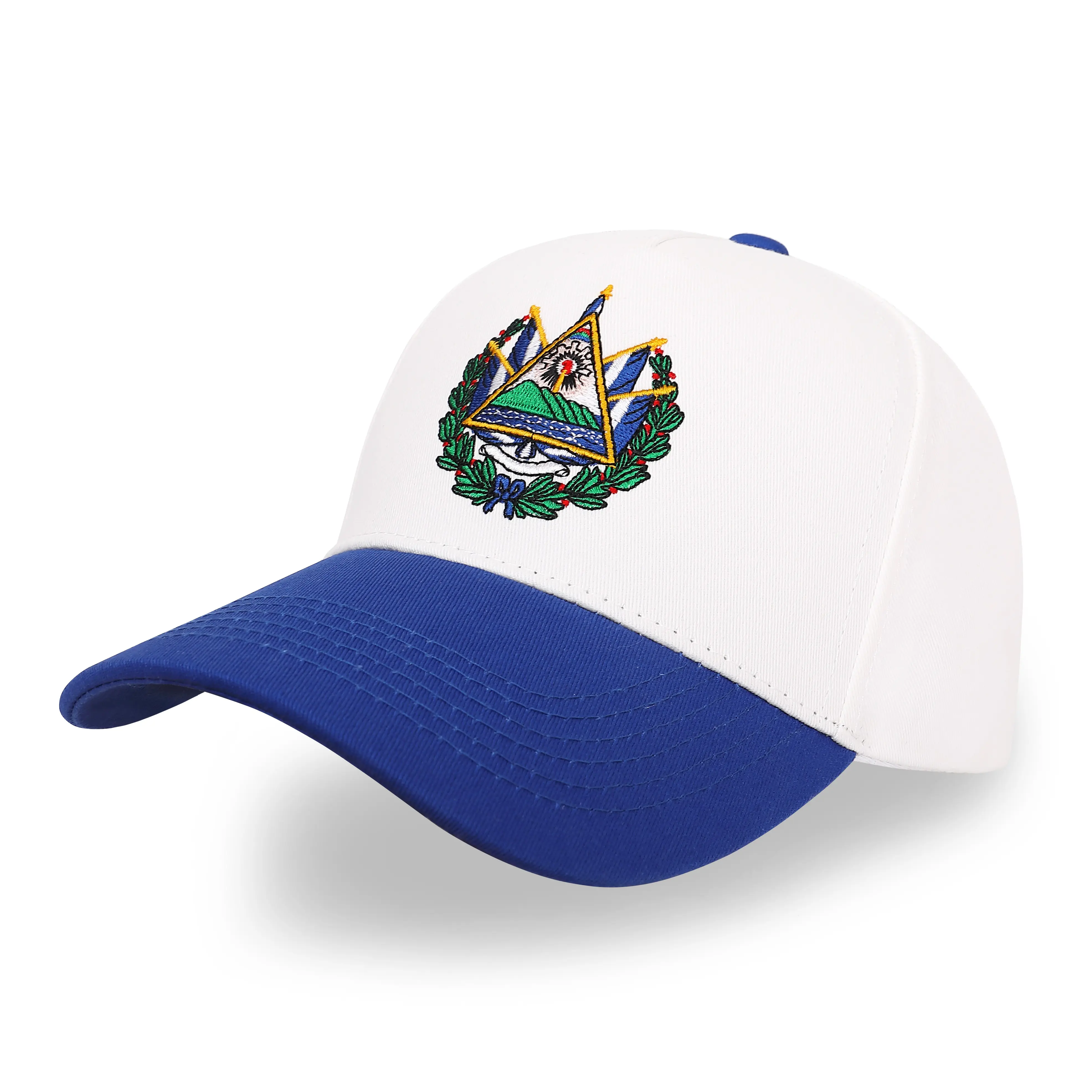El Salvador Embroidered Cotton Hat, Unisex Baseball Cap with 503 Emblem, Adjustable Hats Snapback for Hispanic Pride, Sturdy Fitted Gorras for Casual Everyday Wear, Casual Outfits Cap, Embroidered Snapback Cap