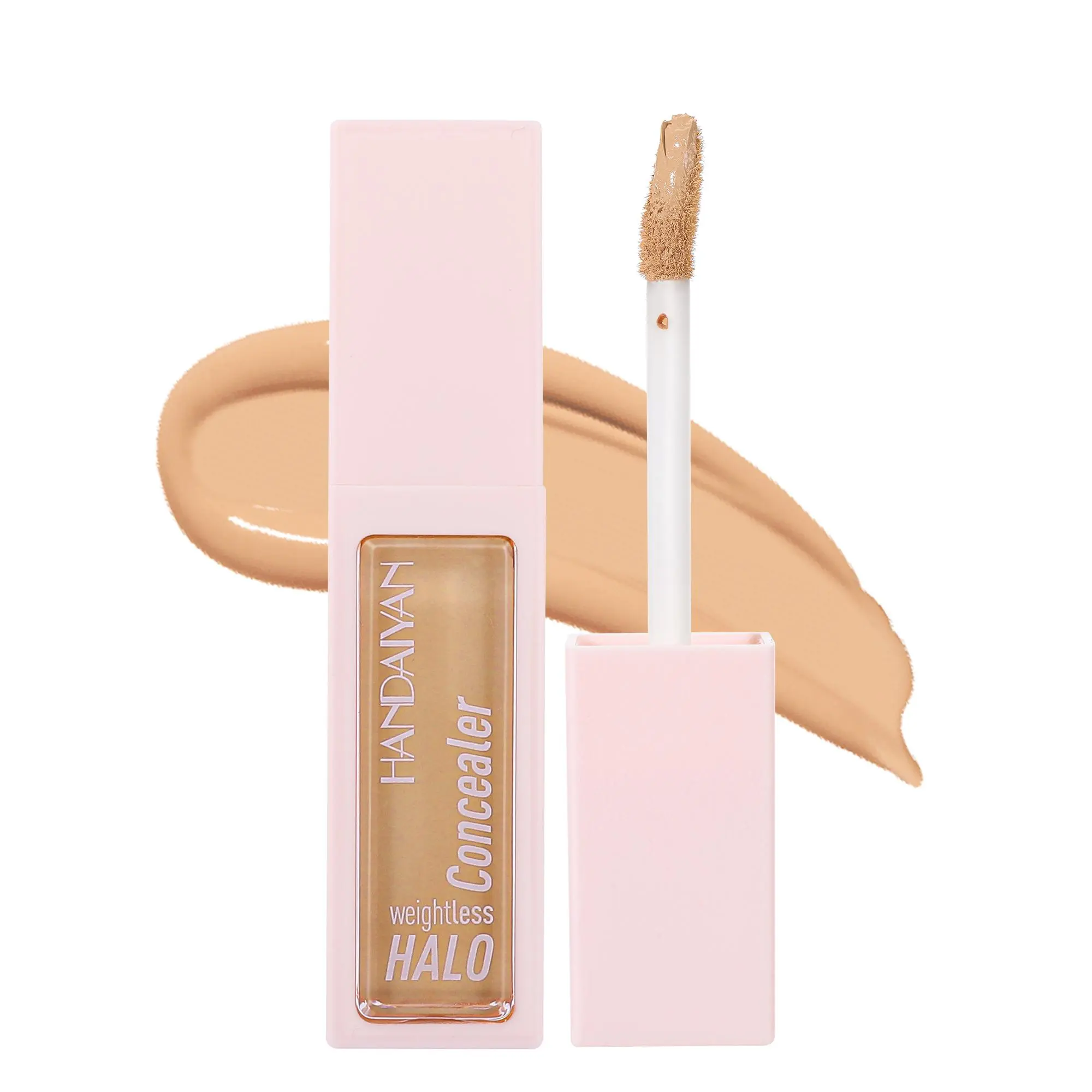 Handaiyan Halo Concealer, Full Coverage & Weightless Formula for Uneven Skin Tone, Dark Circles, Blemishes - Oily Skin Makeup Products (10ml), High Quality Cosmetics, Bottle, Natural Look, All Skin Types