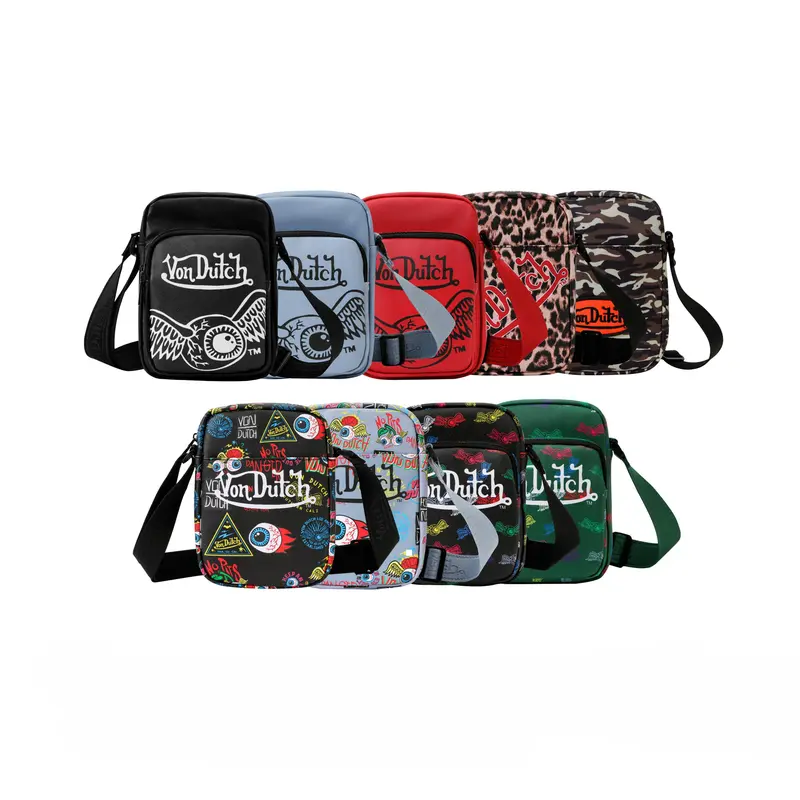 Von Dutch | Bags | Von Dutch Rare Barber Stripe Purse  Von Dutch Multicolor Striped Messenger Bag display picture 1