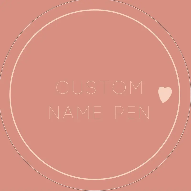 Personalized name pen