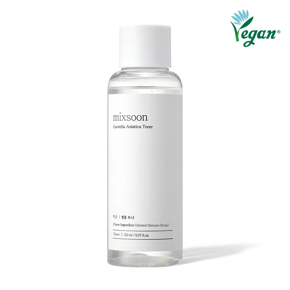 [mixsoon Official Shop] Centella Asiatica Toner - 5.07 fl.oz/150ml Gentle Daily Repairing Korean Skincare, Sensitive Calming, Dry Care, Vegan, Skin Repair Formula