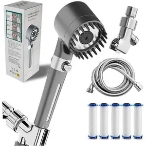 2026 NEW Filtered Showerhead, with filter shower head, multiple spray modes hand-held shower, adjustable shower head, on/off, with 59 inch/1.5M hose, giving you a comfortable bathing experience home essentials