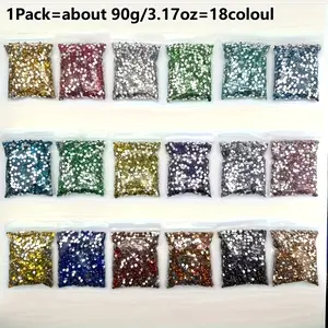 90g/3.17oz 5D Resin Round Rhinestones DIY Diamonds, 3mm Diameter, Silver Flat-Back Rhinestones, Suitable for Handmade Creative Diamond Painting, Nail Art, Coasters, Keychains, Wreaths, and Other DIY Diamond Painting Projects