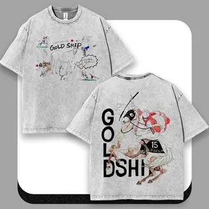 Retro Gold Ship Derby Racehorse Comic Graphic Vintage Washed Oversized Tee/Tank/Hoodie/Sweatshirt Cotton Streetwear Menswear