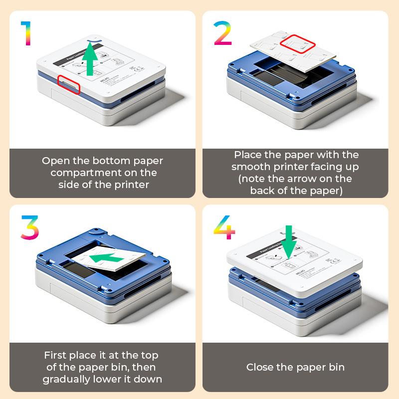 PP01 Portable Mini Color Wireless Mobile Printer, Instant Smartphone Photo Printer, Sticky-Back Photos, Bluetooth Compatible with iOS & Android Devices, Fun Editing App, Perfect Gift For Valentine's Day PP01 Portable Mini Color Wireless Mobile Printer, Instant Smartphone Photo Printer, Sticky-Back Photos, Bluetooth Compatible with iOS & Android Devices, Fun Editing App, Perfect Gift For Valentine's Day