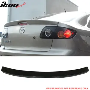 Trunk Spoiler for Mazda 3 Sedan 2004-2009 Flush Mount Painted ABS