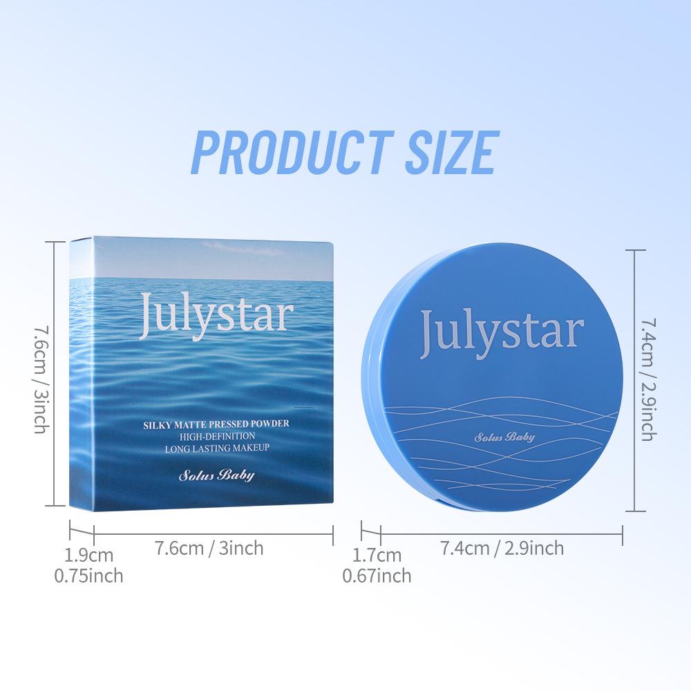 Velvet Matte Setting Powder Oil Absorbing Ultra-Fine Blurring Effect Humidity Proof Non-White Cast Clear Powder for Combination Skin Flawless Natural Finish for Beach Vacation Daily Commute