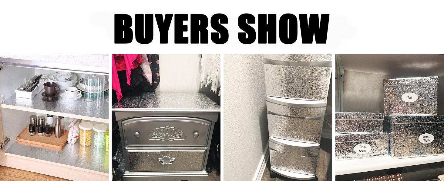 Thickened Aluminum Foil Kitchen Oil-Proof Sticker, Heat-Resistant Waterproof Self-Adhesive Wall and Cabinet Paper