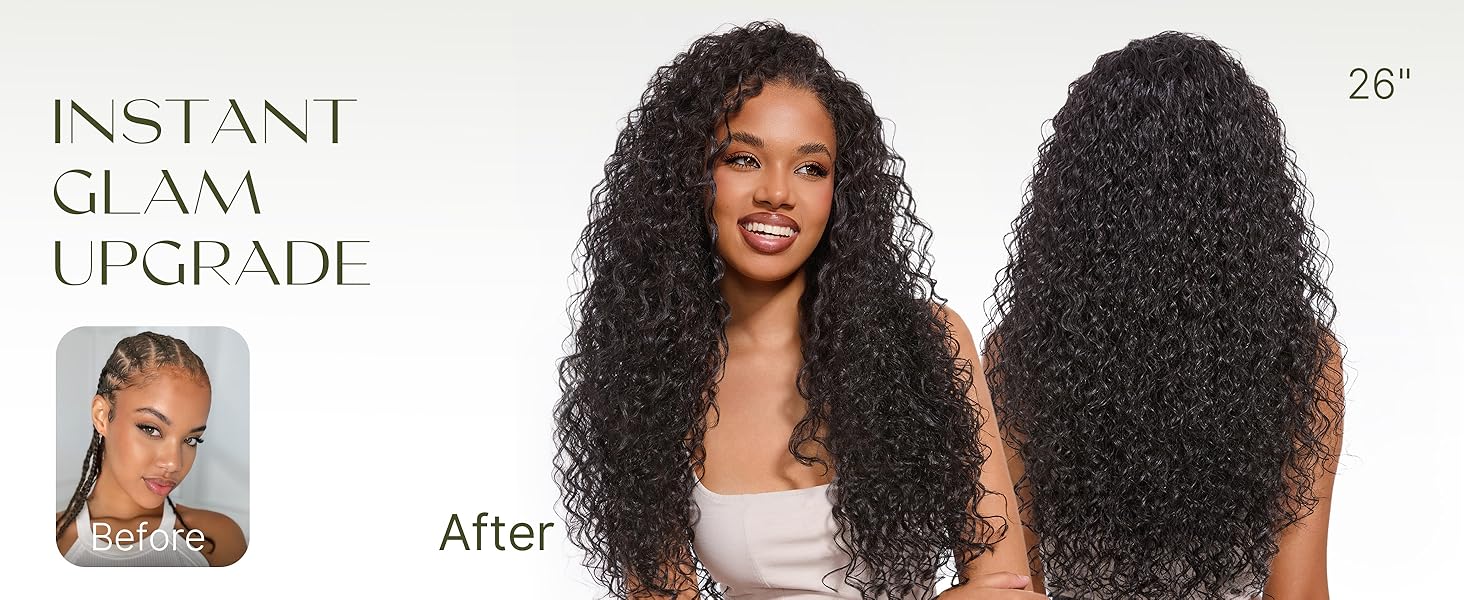 【NEW IN】Lemoda Half Wig Human Hair Burmese Curly Wig for Women 200 Density 3 In 1 Seamless Flip Over Half Wigs Beginner Friendly Glueless Wigs Human Hair with Spiral End Natural Color