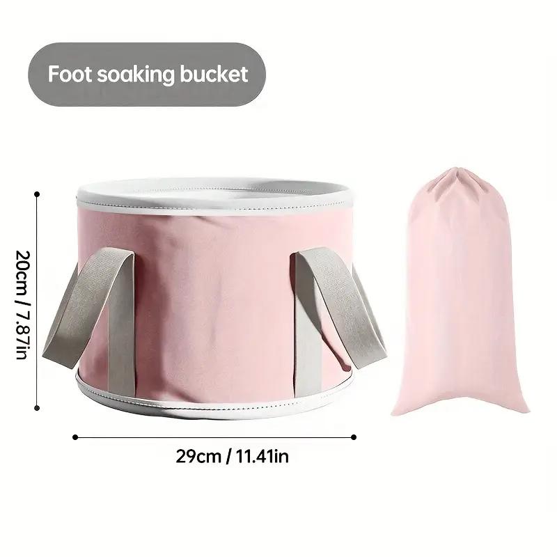 Portable Foot Bath Tub, 1 Count Foldable Foot Spa Basin with Storage Bag, Foot Soaking Tub for Home Bathroom Dormitory Outdoor Camping