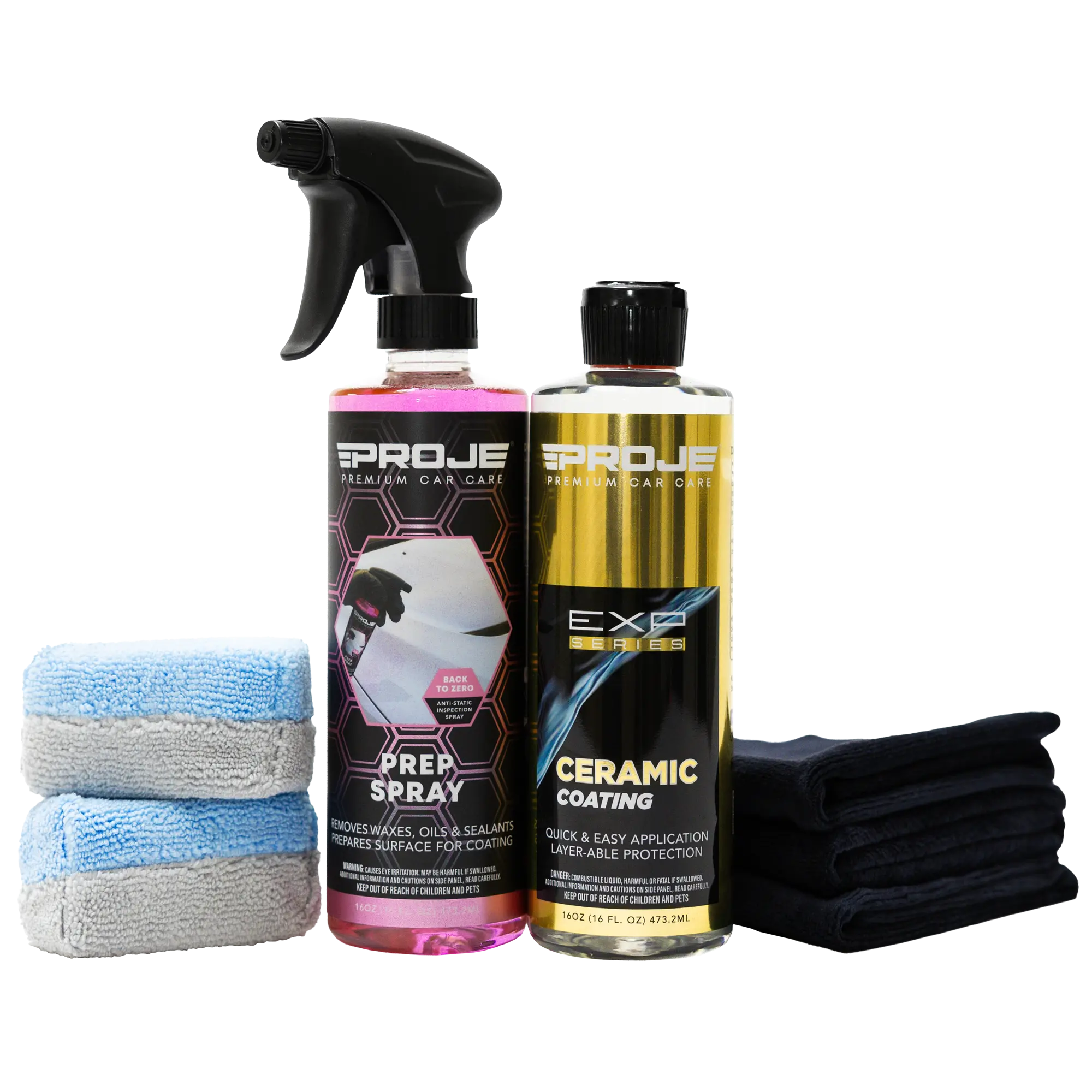 Automotive Ceramic Coating Kit - 1-Year Protection - Car Polishing Kit with Ceramic Spray Coating Polishes, Surface Prep Spray, Towels, Applicator - Car Paint Care Detailing Products, Spray Coating Agent