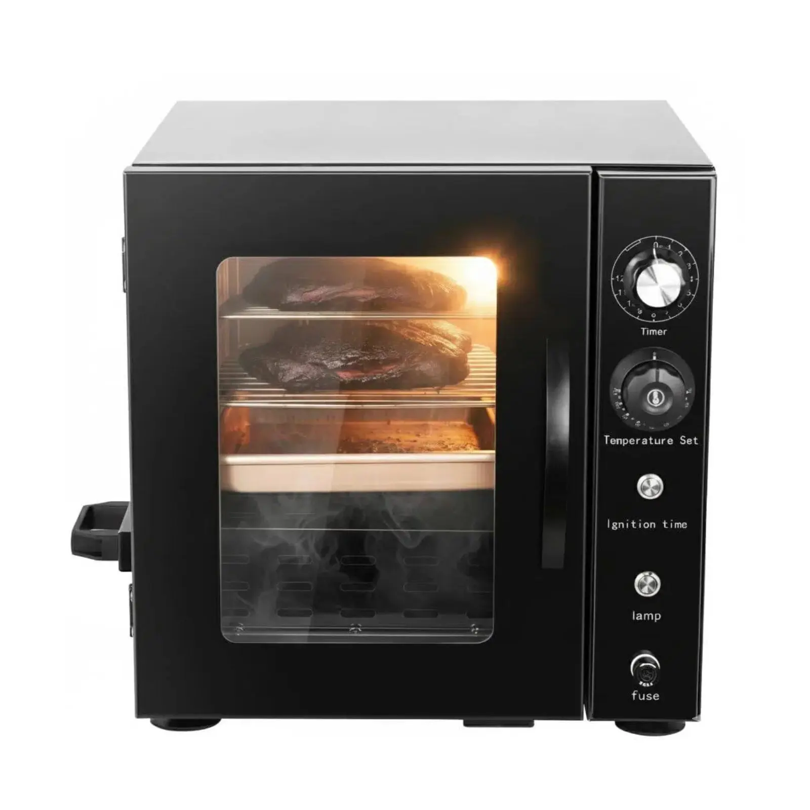 Hakka Bros Electric Smoker Oven with Temperature Control & Timer, 15 lb Meat Smoker for Jerky, Fish & Chicken ﻿