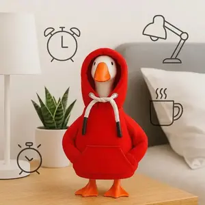 Goose Costume Set with Hooded Sweater, Cute Hoodie and Feet, Soft Filled Animal, Perfect for Theme Parties and Daily Wear