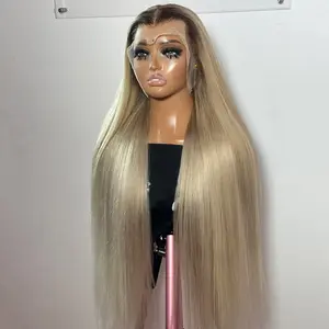 Upgrade Straight 13x4 Lace Front Ash Blonde Wig Human Hair For Women Ash Blonde Wig Hd Lace Frontal Wig Longer Blonde Human Wig 200 Density SpringStatements