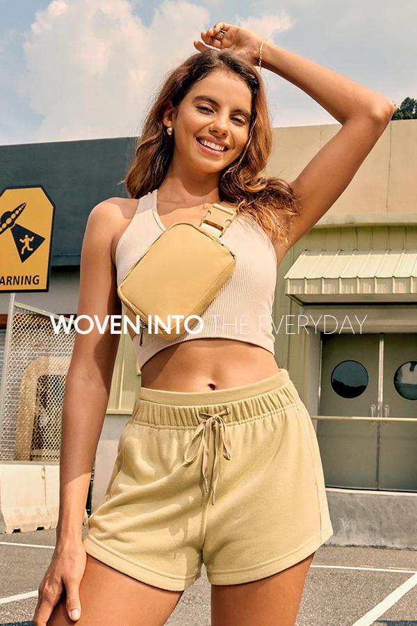 ODODOS Unisex Mini Belt Bag with Adjustable Strap Small Fanny Pack for Workout Running Traveling Hiking