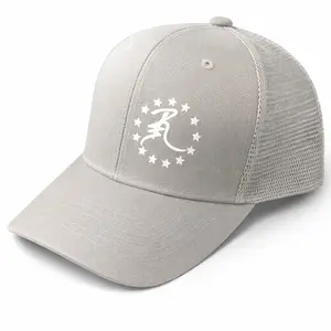 R3 gray with white logo Snapbacks