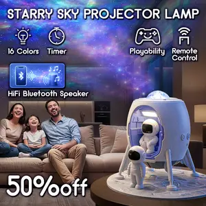 Gen 2 Moon Rover Astronaut Galaxy Projector Night Light, Bluetooth Space Star Projector with Remote & Timer, LED Nebula Ceiling Light for Kids Room, Bedroom Decor, Aesthetic Light, Valentine’s Day & Christmas Gift, Space Lovers, Couples, Romantic Light