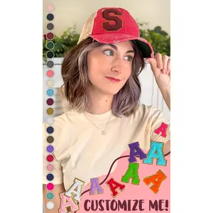 Initial Ideal Chenille Vintage Hat Versatile Colorways Versatile For Casual Looks