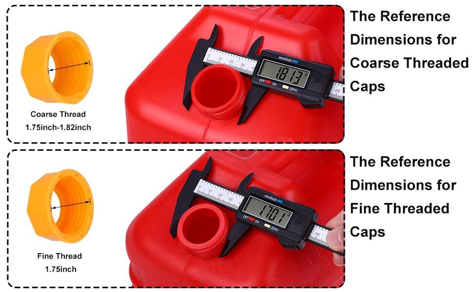 Gas Can Spout Replacement,Fuel Can Spout,Gas Tank Nozzle,Gas Can Nozzle,(3Kit-Yellow) with 3 Coarse Thread Caps & 3 Fine Thread Caps,Flexible Pour Nozzle Suitable,Built in Sealing Ring Prevent Leakage