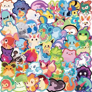 50 Pokemon Stickers Cartoonish Edition