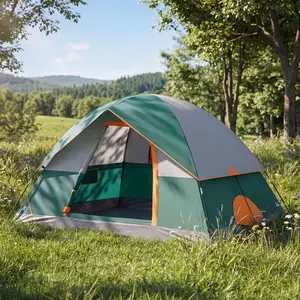 Camping Tent 2 Person 4 Person, Waterproof Dome Tent, Easy Setup Portable Tent, Mesh Ventilated Tent with Rainfly, Lightweight Tent for Camping Hiking Travel