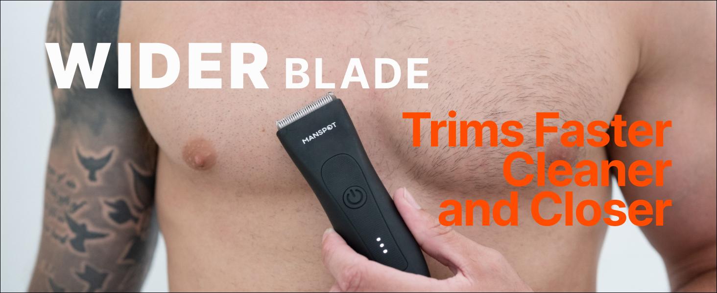 【TikTokShopSpringGlowUp】Manspot Premium Electric Body Hair Trimmer for Men - Waterproof Wet & Dry Groomer, Rechargeable Cordless Clippers for Chest Back Arms - Gym Ready Travel Friendly Green Trimmer with Comfort Design-dealsforyoudays