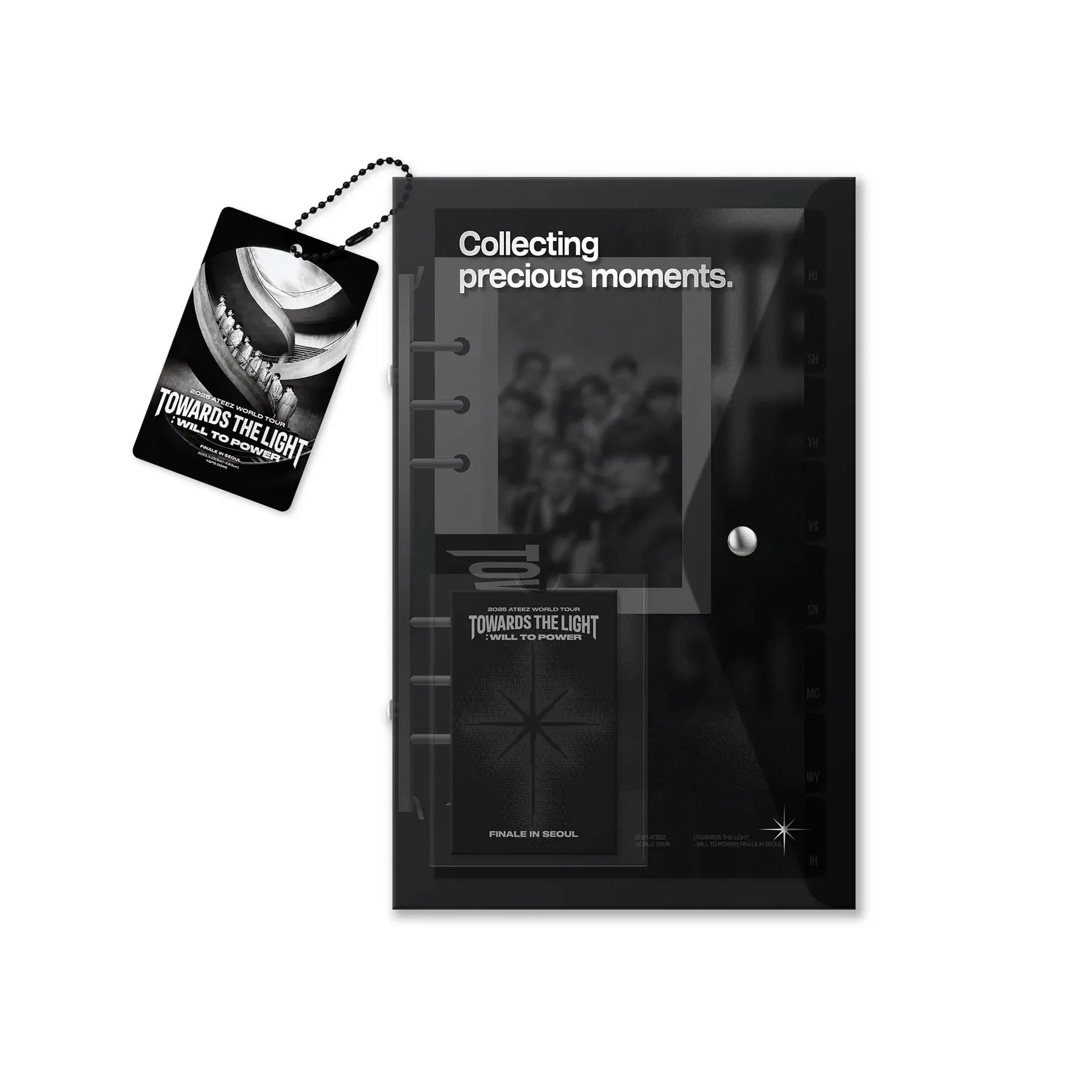 ATEEZ – 2025 World Tour [TOWARDS THE LIGHT : WILL TO POWER] Finale in SEOUL (PLAYCODE) | Official Concert Video Digital Code + Collector Binder Set | 64p Photobook + OT8 Photocards & Instant Photos | Multi-Subtitles (ENG/JPN/CHN/KOR) | ATINY Collectible