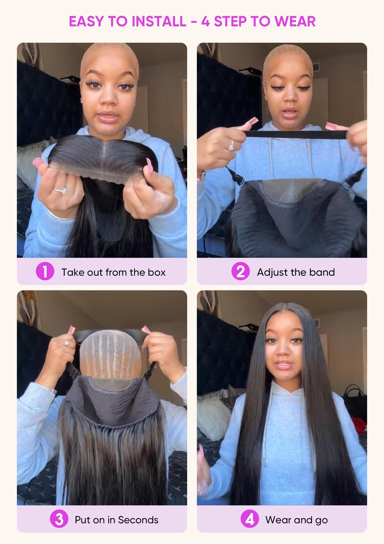 Wigfever Water Wave Pre Bleached Knots Wear Go Glueless 7*4 Pre-Plucked Natural Hairline HD Lace Front Human Hair Wig#Spring Glow-Up SpringStatements