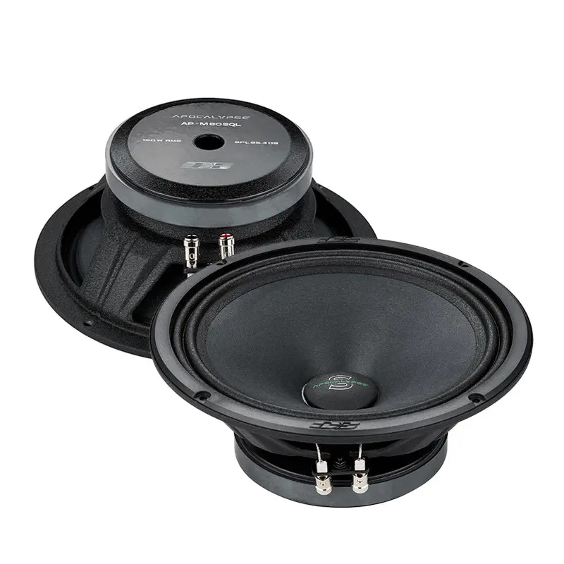 Deaf Bonce Apocalypse AP-M80SQL 8" 4-Ohm Mid-Range Speaker Pair, 150W RMS/300W Max Power, Car Stereo Speaker for Car Audio System