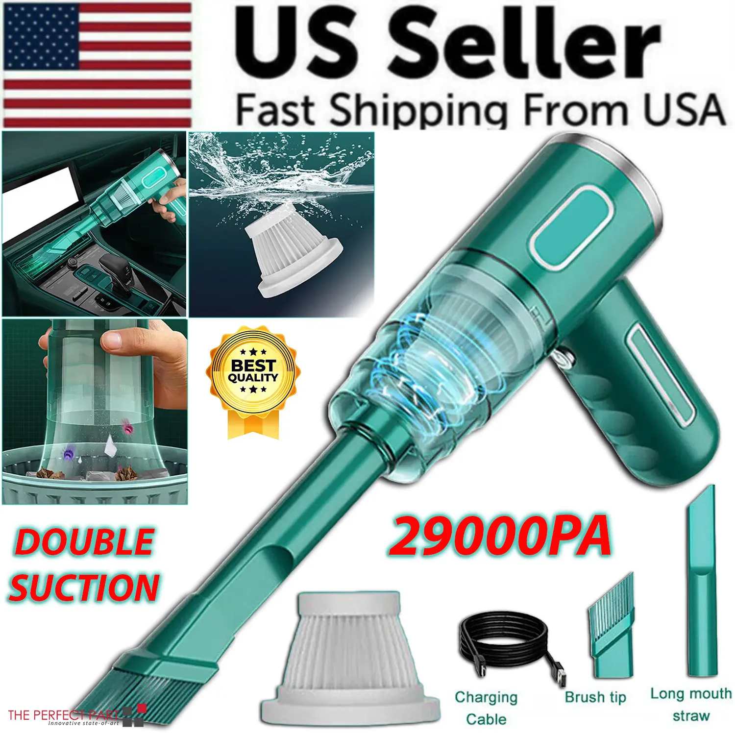 29000PA Cordless Hand Held Vacuum Cleaner Mini Portable Car Auto Home Wireless Home Cleaning Tool