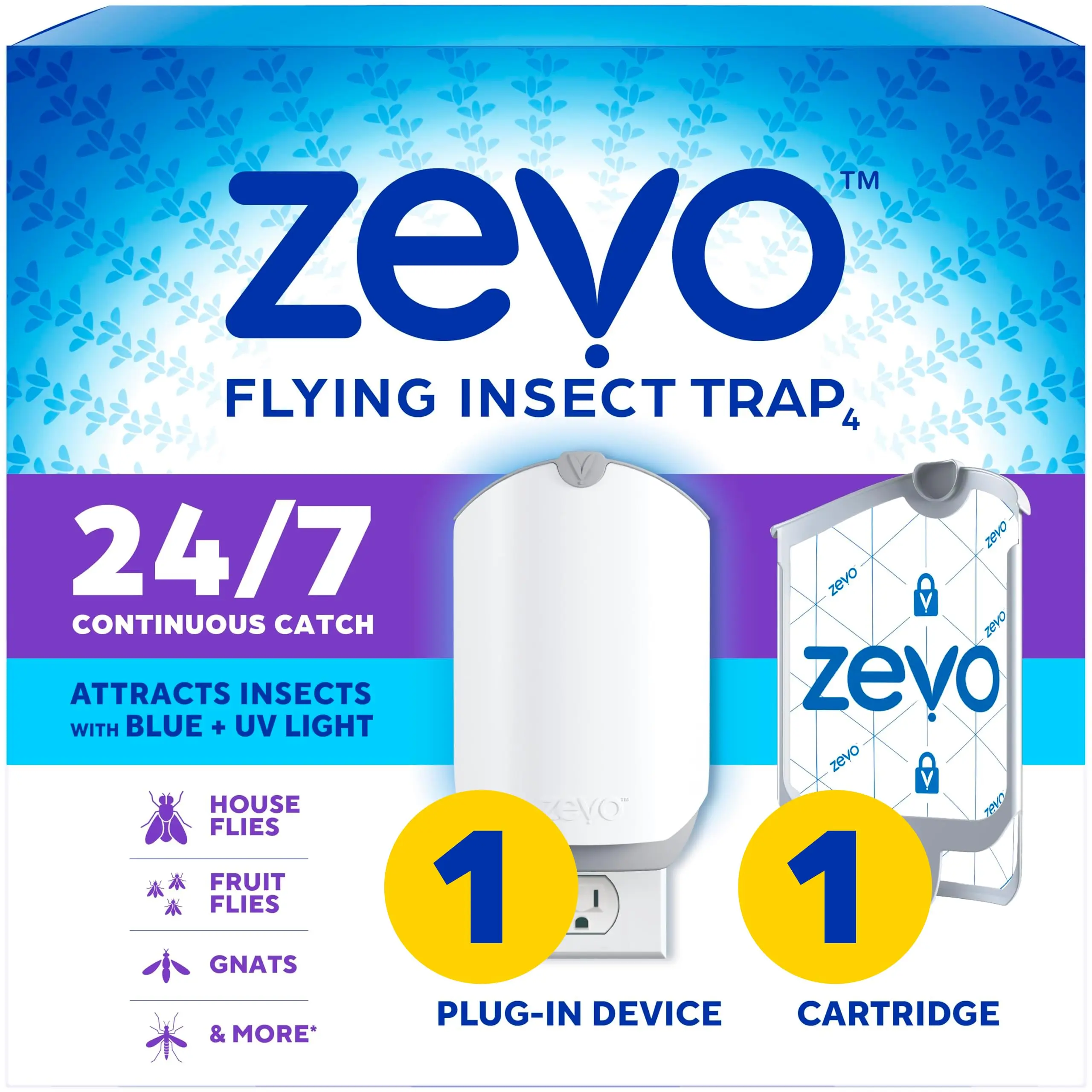 Zevo Flying Insect Trap & Cartridge