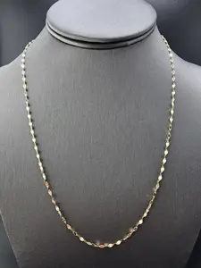 14K Gold Chain - Mirror Chain 20"