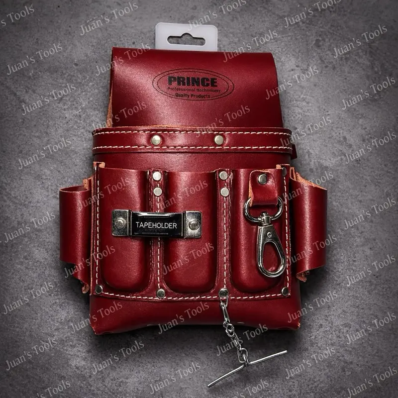 Red Electric Leather Tool Pouch Red Electric Leather Tool Pouch
