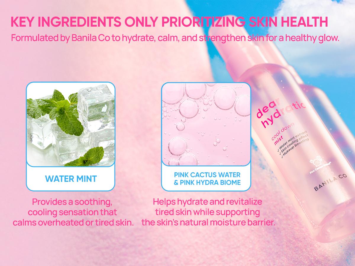 Dear Hydration Cool Down Mist - 100g, Korean Skincare for Moisture & Radiant Glow, Pink Cactus Water & Antioxidants - Moisturizer Oil Yeast Dear Hydration Cool Down Mist - 100g, Korean Skincare for Moisture & Radiant Glow, Pink Cactus Water & Antioxidants - Moisturizer Oil Yeast